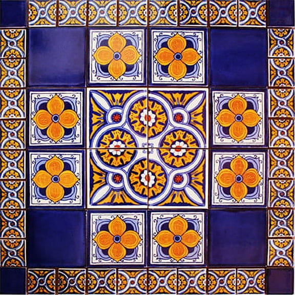 Alcoba Mexican Tile Set Backsplash Mural