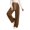 Brown, variant on Women's Drawstring Waist Textured Wide Leg Pants with Pockets for Casual & Loungewear White M