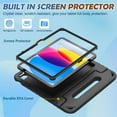 thumbnail image 6 of BMOUO Kids Case for iPad (A16) 11th Generation 11 Inch 2025, iPad 10th Generation 10.9" 2022 with Built-in Screen Protector Durable Shockproof Lightweight Handle Cover for iPad 10/11 Gen, Black, 6 of 8