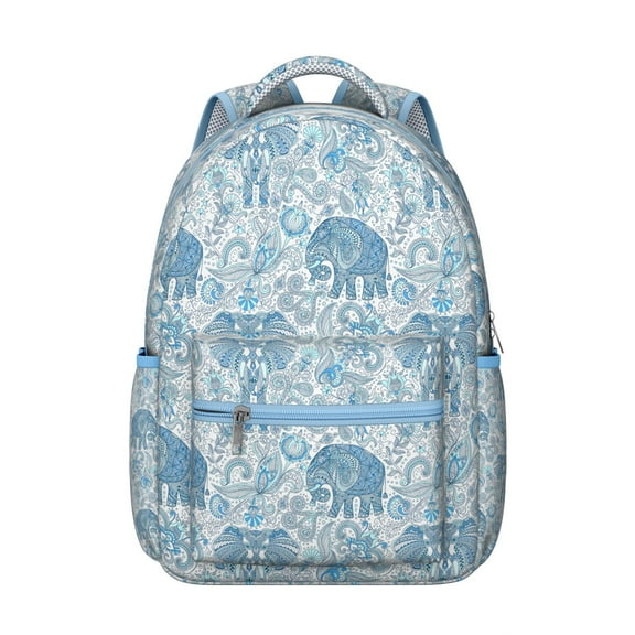 Cute Elephant Design Work Backpack - Waterproof Durable School Bag, Fashionable Laptop Backpack for College, Comfortable Straps, Elephant Themed