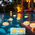 thumbnail image 4 of Flameless LED Floating Candles, 3\u201dFloating Battery Operated Candles,24 Pack Warm Tealights for Cylindrical Vase/Pool/Bath/Hot Bath/Wedding Center Decoration, 4 of 8