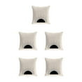 thumbnail image 2 of Transemion Throw Pillows Cover Soft And Durable For Home Decoration Easy To Clean Polyester Cushion Cover Pillow Cover Fit W0134-3 5Set, 2 of 6