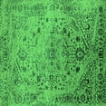 thumbnail image 1 of Ahgly Company Indoor Square Oriental Green Industrial Area Rugs, 7' Square, 1 of 4