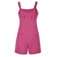 thumbnail image 1 of Kcodviy Combinaison à Nouer pour Femmes, Shorts, Col Rond, Combinaisons d'Été Décontractées avec Poche, 1 of 8