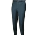 thumbnail image 4 of Men's MONO Turkey Slacks 100% Wool Plain Front Regular Fit 2501-17 D. Teal, 4 of 5