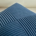 thumbnail image 5 of Fancy Homi Set of 2 Dusty Blue Boho Decorative Throw Pillow Covers 18x18 inch with Diagonally Pattern for Living Room Couch Bed Sofa, Soft Textured Corduroy Aesthetic Farmhouse Home Decor 45x45 cm, 5 of 7
