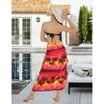 thumbnail image 4 of HAPPY BAY Women's Pareo Beach Casual Swimsuit Bikini Sarong One Size Red, Palm Tree, 4 of 5
