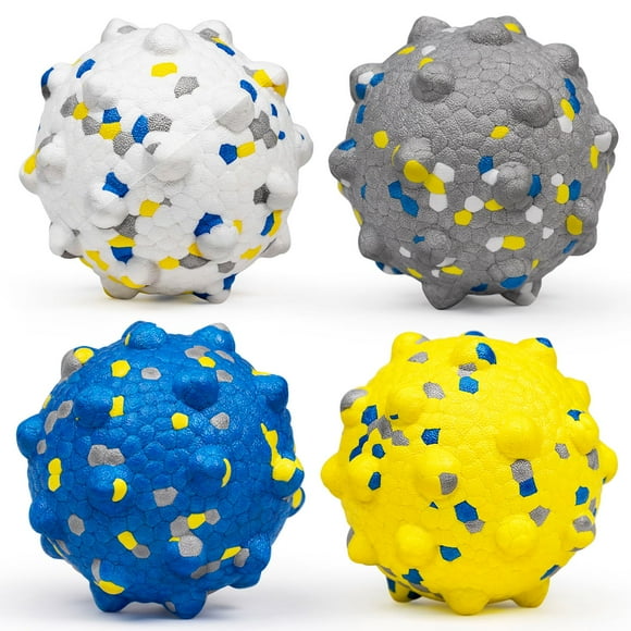 Juego de pelotas de tenis para perros Moonorange Durable Floating, 4 piezas