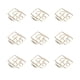 thumbnail image 4 of 100 clips de papel para evitar resbalones en forma de cámara decorativos de metal pequeños clips para documentos de papel dorado, 4 of 5