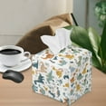 thumbnail image 5 of POLERO Decorative Tissue Box Cover Square - Waterproof PU Leather Tissues Cube Boxes Holder Aesthetic Desk Decor for Room, Home & Office - Cute Cartoon Dinosaur, 5 of 7