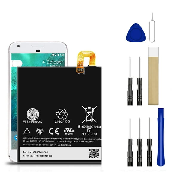 Replacement Battery B2PW2100 35H00263-00M For Verizon Google Pixel XL Tool