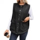 thumbnail image 2 of Chaleco Vaquero Extragrande para Mujer, Chaleco Vaquero de Longitud Media, Chaqueta Sin Mangas. Negro y Gris S, 2 of 9