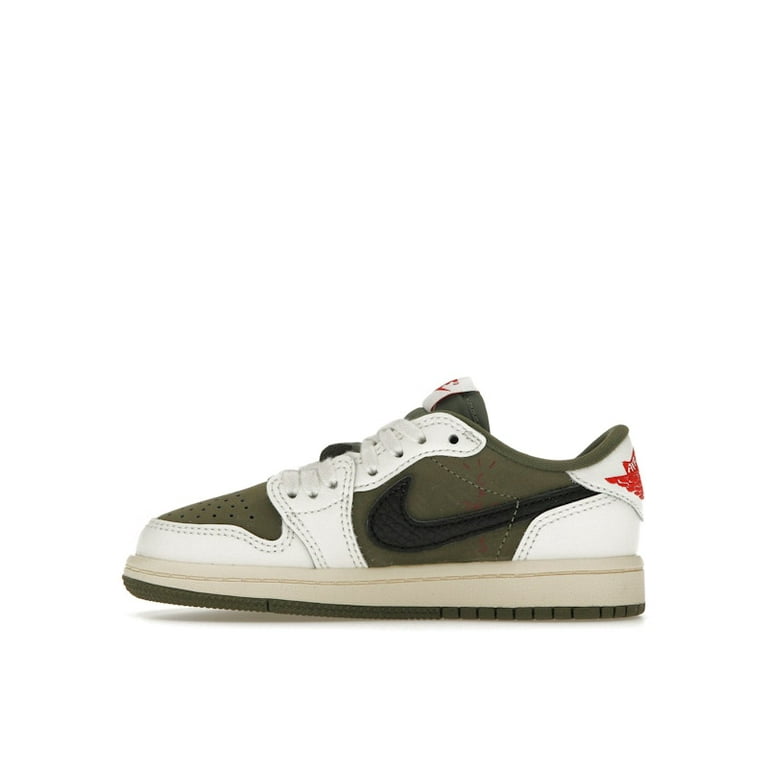 Travis Scott × Nike Medium Olive キッズ Air Jordan 1 Retro Low OG SP Travis Scott Medium Olive Kids