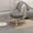 Gray, variant on Round Rolling Low Stool- PU Leather Low Stool 360° More Comfortable Swivel with Thickened Sponge Cushion for Nail Salon, Pedicure, SPA and Home