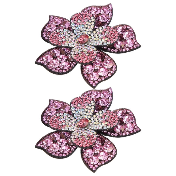 Decoración de zapatos, 2 parches de diamantes de cristal, parches de diamantes de cristal, accesorios de bricolaje creados con maestría