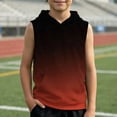 thumbnail image 4 of Kiijoy Toddler Boys Gradient Hooded Sweatshirt Summer Active Sleeveless Hoodie Top, 3-4 Years, 4 of 4