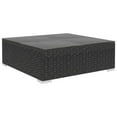 thumbnail image 5 of vidaXL Patio Furniture Set 4 Piece Patio Sectional Sofa with Table Poly Rattan, 5 of 21