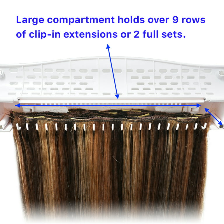 4-in-1 Hair Extension Style Caddy – The Original Hair Extension Holder  Professionally Designed To Hold Clip-ins, Tape-in's, Micro Bundles And  Sew-in Wefts While You Color, Wash, Style, Pack And Store