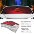 thumbnail image 3 of Yiaed Black Spider Web With Spiders Print Car Windshield Sunshade Front Auto Car Front Window Sun Shade Foldable Sun Visor Shield Cover Auto Accessories for Sedan SUV Truck-Small, 3 of 5
