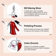 thumbnail image 5 of ROSIANNA 925 Sterling Silver Charm for Bracelets Women Red Heels Lipstick Shopping Bag Dangle Charm Necklace Pendant Gifts, 5 of 6