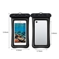 thumbnail image 3 of Xs Phone Case,30 for 30 Mobile Phone Case Touching Screen Diving Swimming Mobile Phone Pouch 30 Meters Ipx8 Suitable for Mobile Phones under 7.2 Inches 2Pcs Phone Case Wallet, 3 of 9