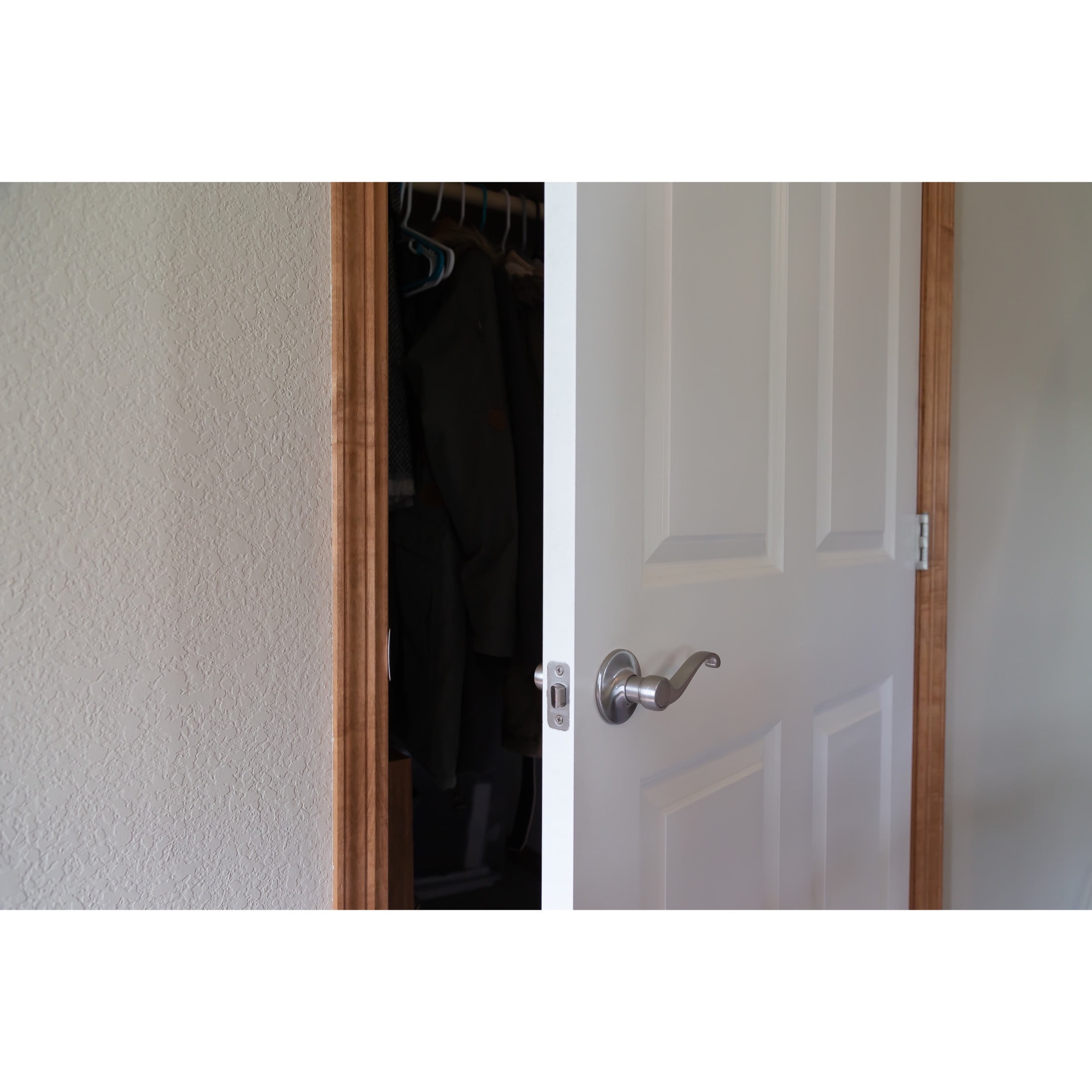 Design House Scroll Passage 2-Way Latch Interior Hall and Closet Door Lever, Satin Nickel