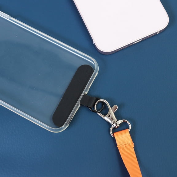 Universal Cell Phone Lanyard Patch with Ultra-Thin 0.02-Inch (0.05cm) Material, Heavy-Duty Adhesive-Free Tether Tab for Most Smartphones, Durable Anti-Drop Phone Security Attachment