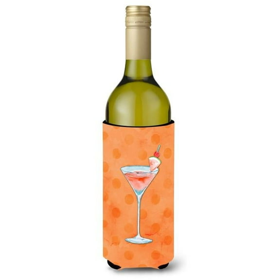 Summer Martini Orange Polkadot Wine Bottle Beverge Insulator Hugger