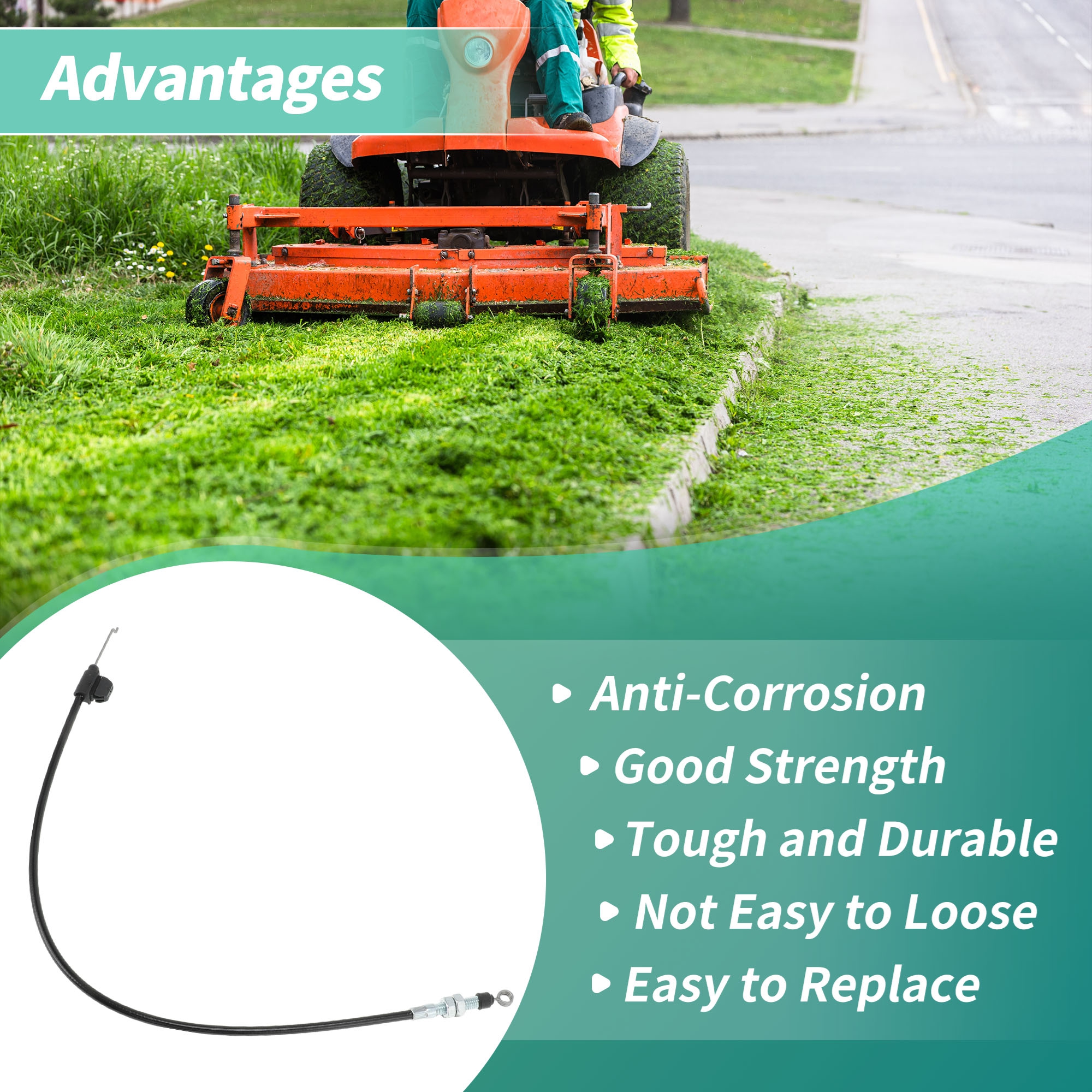 Unique Bargains Lawn Mower Brake Cable for Bad Boy 54" for Magnum Models