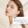 thumbnail image 6 of YOUNGYUE 14K Gold Plated Hoop Earrings for Women, Hypoallergenic Thick Twisted Hoop Earrings with Cubic Zirconia, 6 of 6