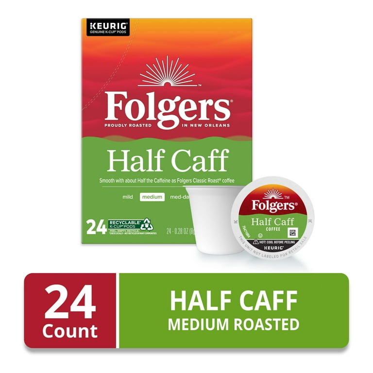 Half-Caff Coffee K-Cups, 24/Box Half-Caff Coffee K-Cups, 24/Box