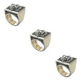 thumbnail image 2 of relayinert Men's Combination Rings Vintage Lion Ring Jewelry Rings Hop Gift Hip Punk No 8 3Set, 2 of 6