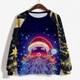 thumbnail image 4 of Christmas Sweatshirt for Women Lights Up Christmas Tree Shirts Casual Crew Neck Sweatshirt Long Sleeve Loose Pullover Holiday Party Outfits for Women, 4 of 4