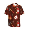 thumbnail image 2 of Kll Men'S Hawaiian Shirt Short Sleeve Button Down Beach Shirts-Fire Extinguisher, 2 of 8