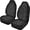 Black Leopard Print, variant on Odenmar Hunting Camo Print Car Seat Covers Front Seats Only Set of 2 Universal High Back Mesh Fabric Seat Covers for Cars SUVs Sedans and Vans