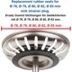 thumbnail image 4 of O-ring Seal Rubber, 5 Pcs Bath Plug Seals, Kitchen Sink Basin Snap Rubber Seal Washers Compatible Fr, 4 of 5