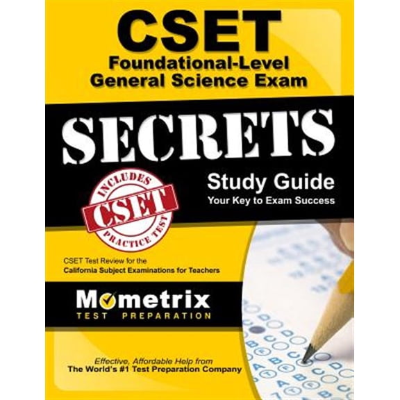 Pre-Owned Mometrix Secrets Study Guides: Cset Foundational-Level General Science Exam Secrets Study Guide: Cset Test Review for the California Subject Examinations for Teachers (Paperback)