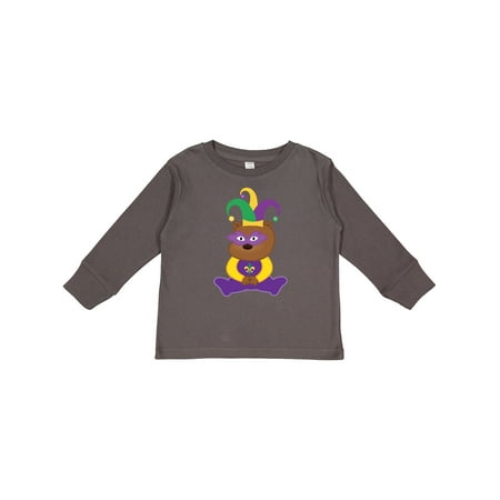 

Inktastic Mardi Gras Childs Jester Bear Gift Toddler Boy or Toddler Girl Long Sleeve T-Shirt