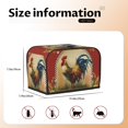 thumbnail image 4 of 1pc, Sunflower Rooster Bread Maker Cover, Chick Print Small Kitchen Appliance Bread Maker Dust Cover Microwave Bread Maker Cover, Suitable for 2 Slices Models, 4 of 7