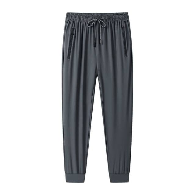 Zszcpp Men Work Pants Air Conditioning Sports Ice Silk Outdoors Long Breathable Loose Fit Trousers Casual Trouser