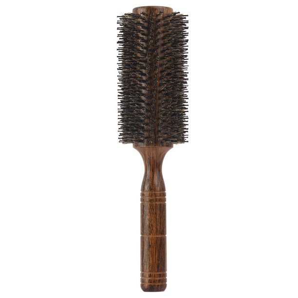 Peine de lana extragrande con forma de flor grande hueca para soplar el cabello, peine para peluquería con forma de cabeza ondulada grande, peine con melena de cerdo