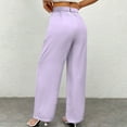 thumbnail image 7 of Wensltd Women Versatile Straight Tube High Waisted Commuting Suit Pants Wide Leg Pants, 7 of 7
