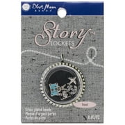 Blue Moon Story Lockets Metal Charm Assortment 5/Pkg-Travel