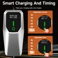 thumbnail image 2 of Awesafe 32 Amp Level 1&2 Portable EV Charger ,26FT Cable NEMA 14-50 Plug for Electric Car Home Charging Station 7.68KW, 2 of 7
