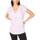 thumbnail image 1 of INC Blusa con pliegues invertidos para mujer, morado, grande, 1 of 1