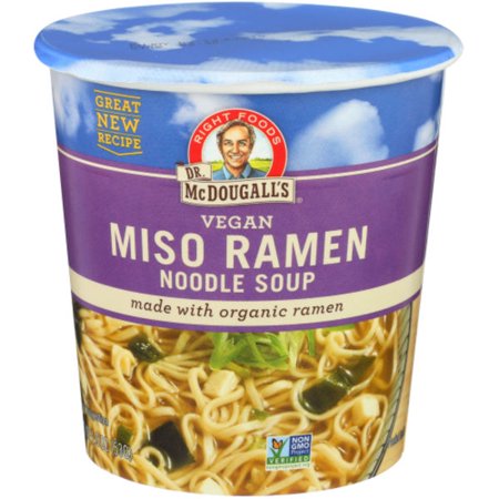 Dr. Mcdougall's Vegan Miso Ramen Noodle Soup 1.9 oz Package May Vary