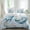Blue, variant on Light Blue Space Rocket Set of 4 Bedding Quilt Covers, Modena Abstract Universe Planet 4-Piece Bed Sheet Set with Extra Soft Bed Sheets Quilt Cover Pillowcase, Twin