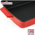 thumbnail image 3 of MAGEFESA Ferro 13.4-Inch Cast Iron Baking Dish, Red – Heavy-Duty Heat Retention, Induction & Oven Safe, Perfect for Baking and Roasting, Long-Lasting, 3 of 5
