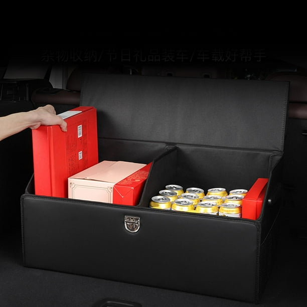 Car Trunk Organizer With Side Pockets Car Storage Box Bin For Home