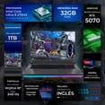 thumbnail image 3 of Laptop Gamer ASUS ROG Strix G18 GeForce RTX 5070 Core Ultra 9 275HX 32GB DDR5 SSD 1TB 18" Teclado Ingles Potencia y Gaming, 3 of 6